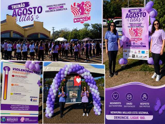 Capa do post Busque Apoio participa do 3º Treinão Agosto Lilás em Botucatu
